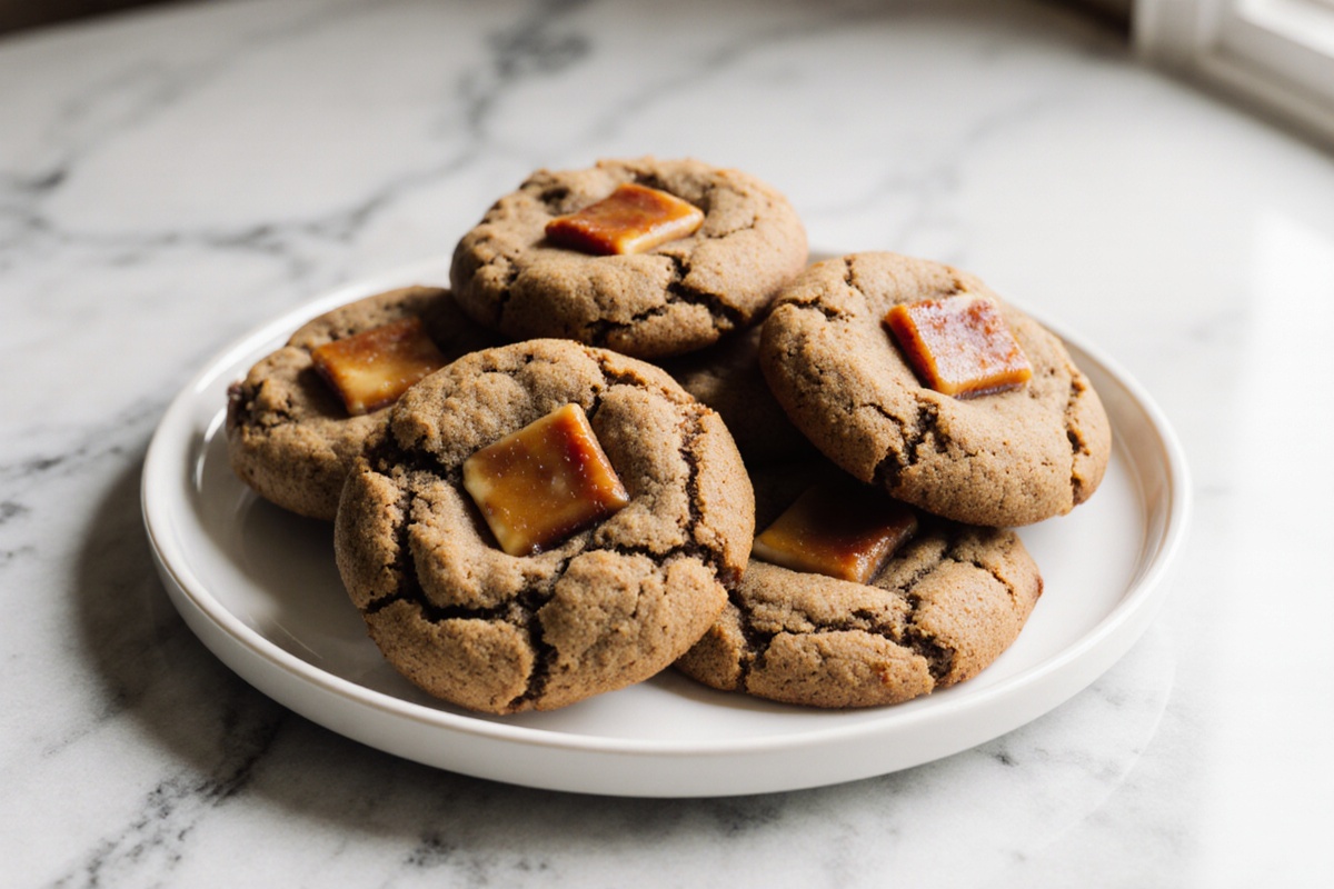 Brown Butter Coffee Toffee Cookies