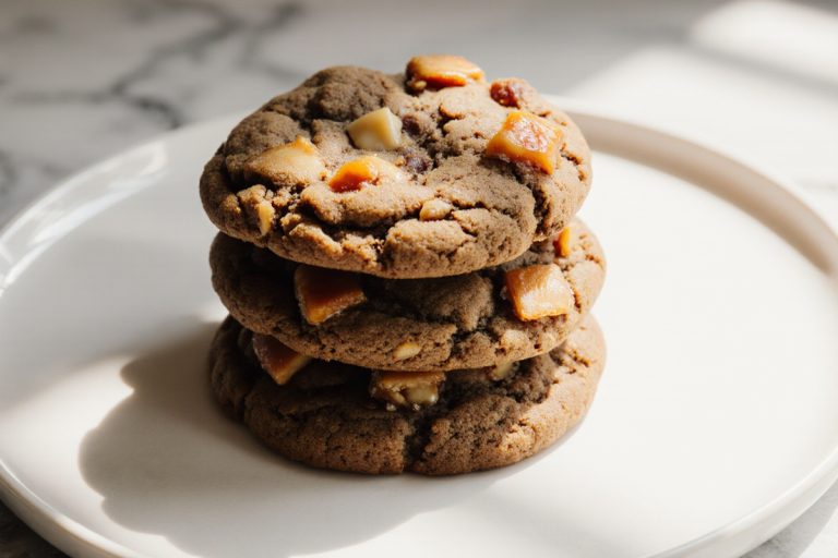 Brown Butter Coffee Toffee Cookies