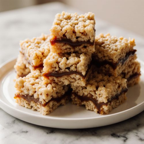 Brown Butter Dulce de Leche Rive Krispie Treats