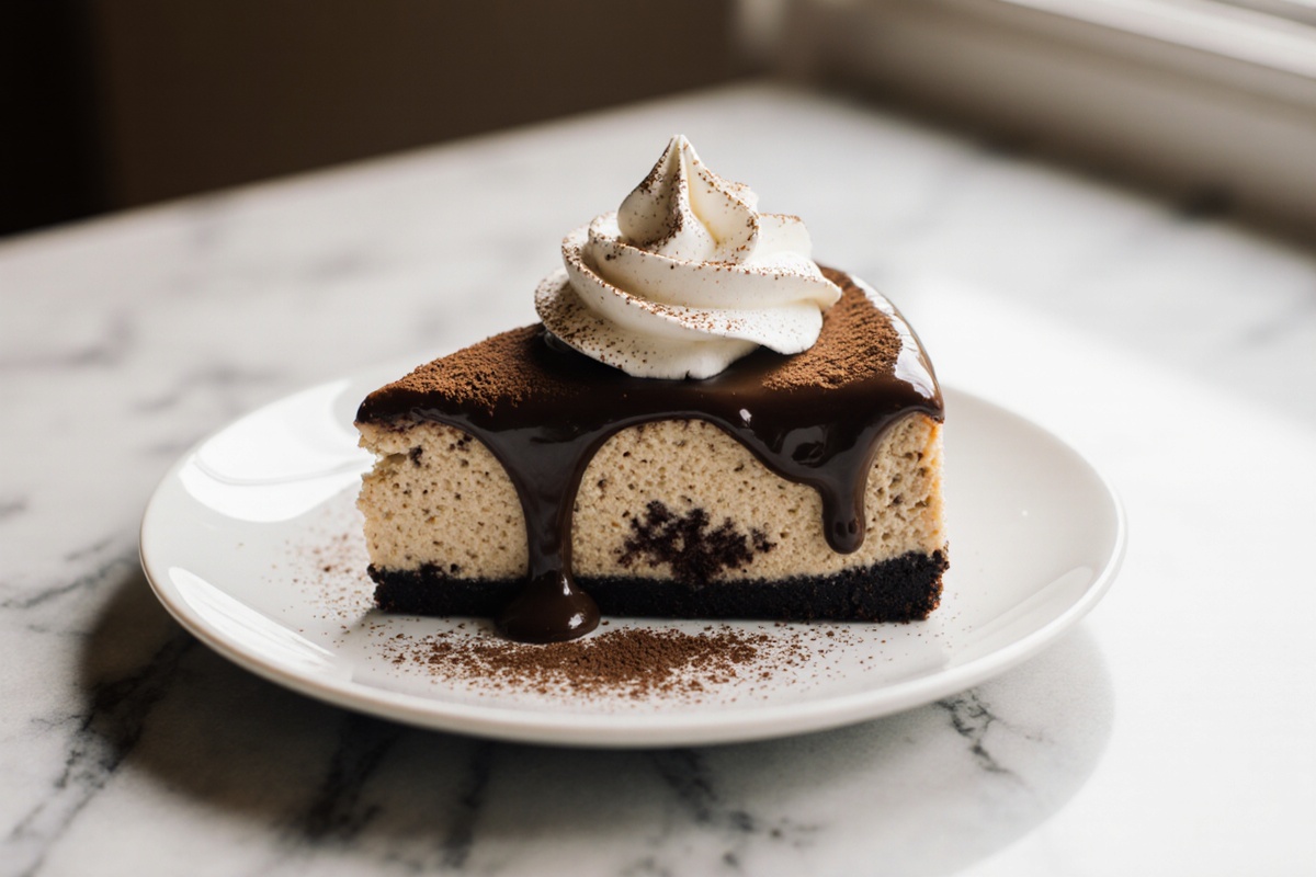 Cappuccino Fudge Cheesecake