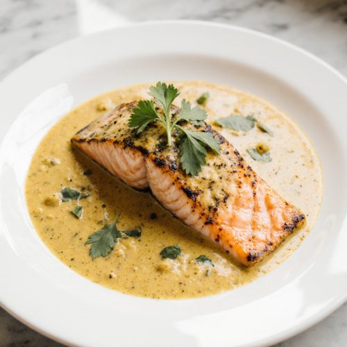 Caribbean Coconut Curry Salmon