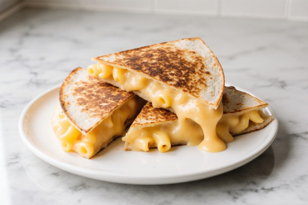 Creamy Mac and Cheese Quesadillas