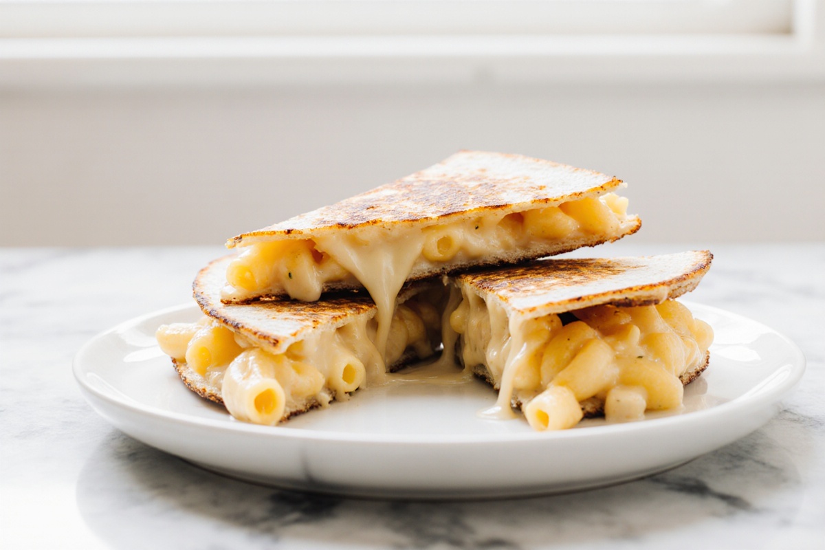 Creamy Mac and Cheese Quesadillas