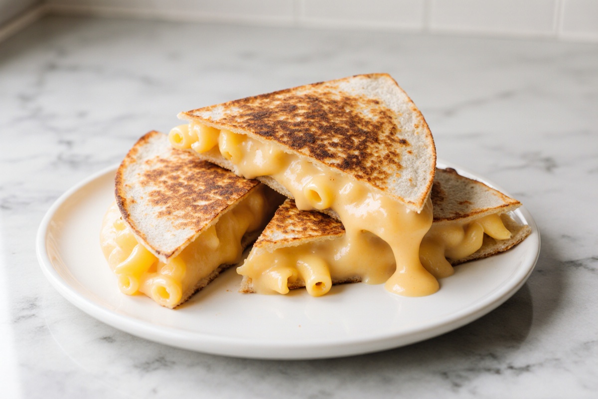 Creamy Mac and Cheese Quesadillas
