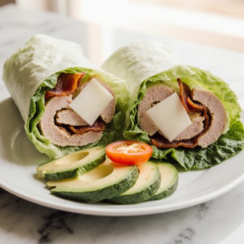 Crispy Keto Turkey Club Lettuce Wraps