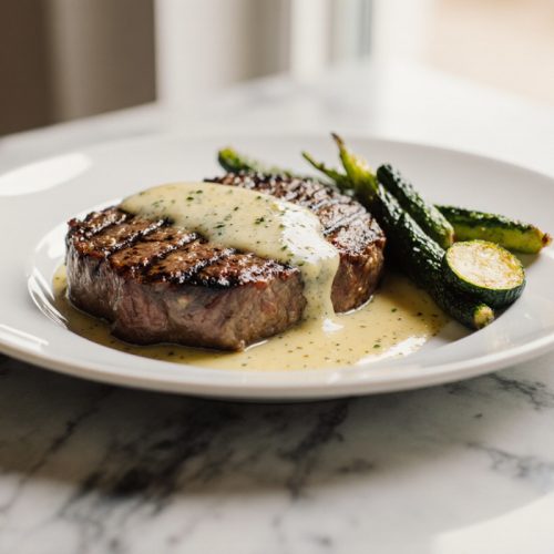 Garlic Butter Steak & Zucchini