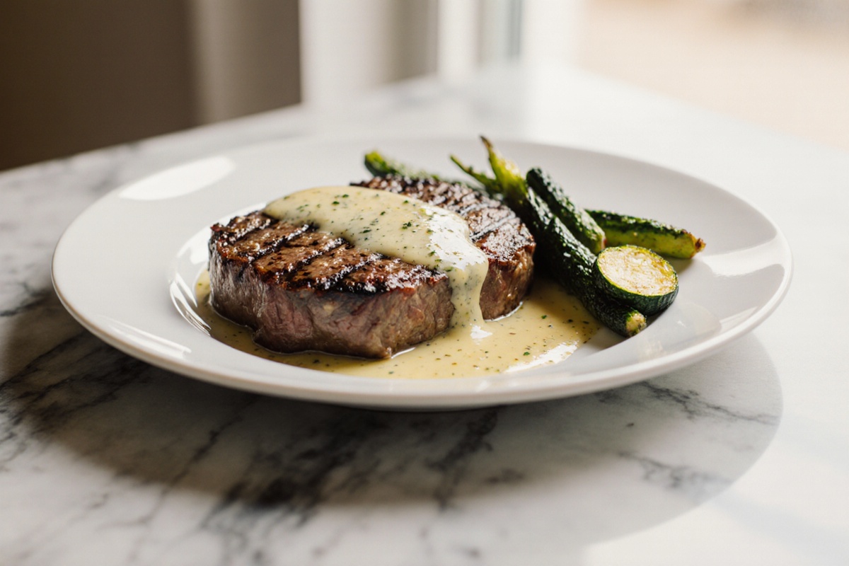 Garlic Butter Steak & Zucchini