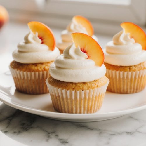 Peach Cobbler Cupcakes