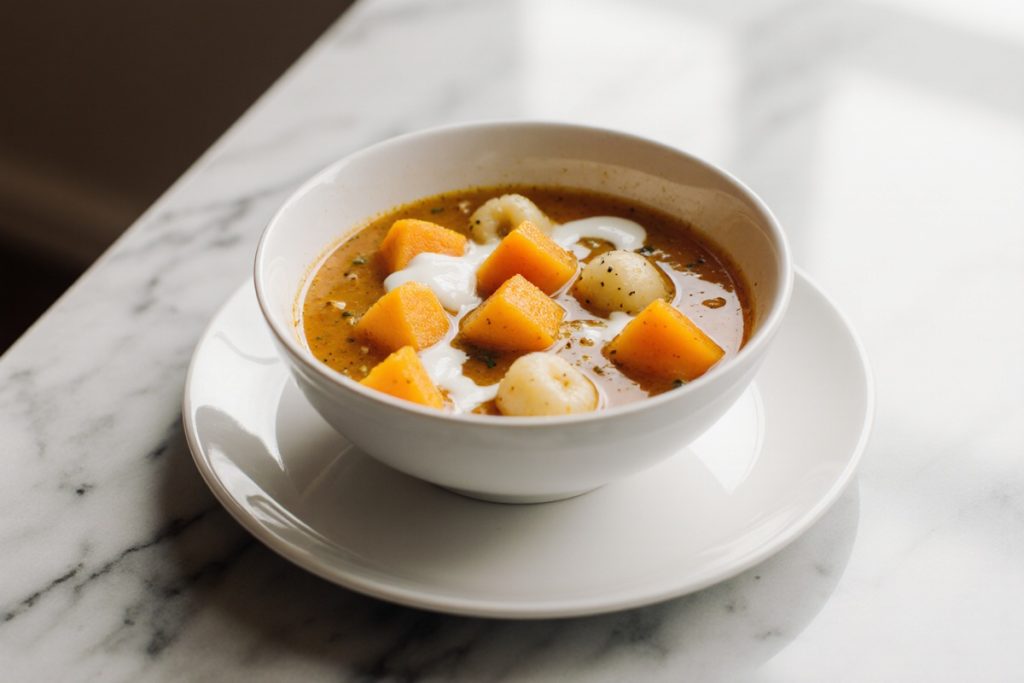 Savory Butternut Squash Gnocchi Soup