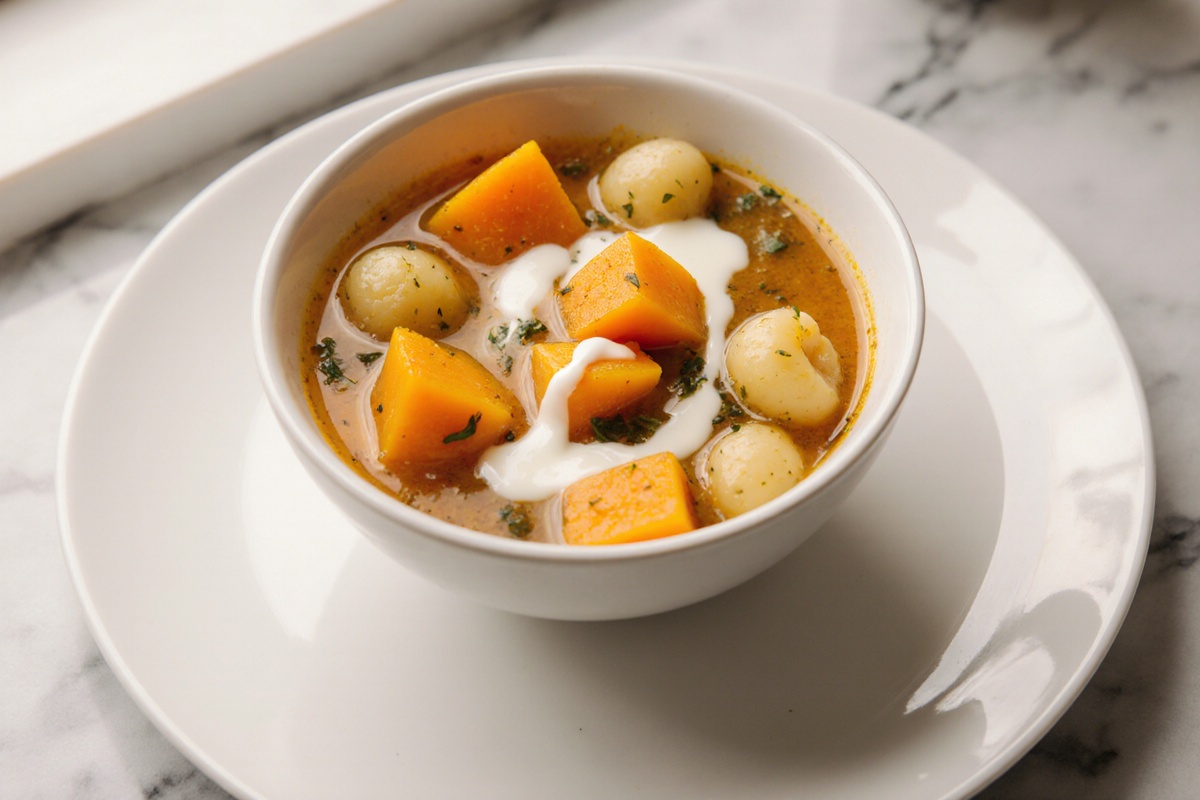 Savory Butternut Squash Gnocchi Soup
