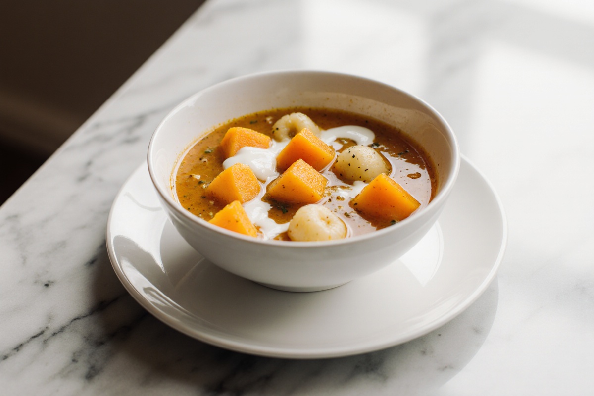 Savory Butternut Squash Gnocchi Soup