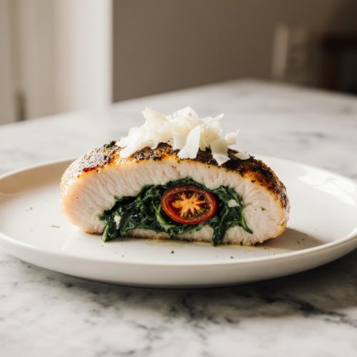 Sundried Tomato Spinach and Cheese Stuffed Chicken