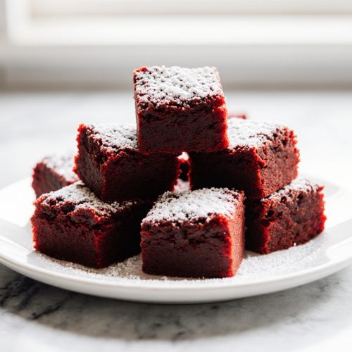 Sweet Red Velvet Brownie Bites