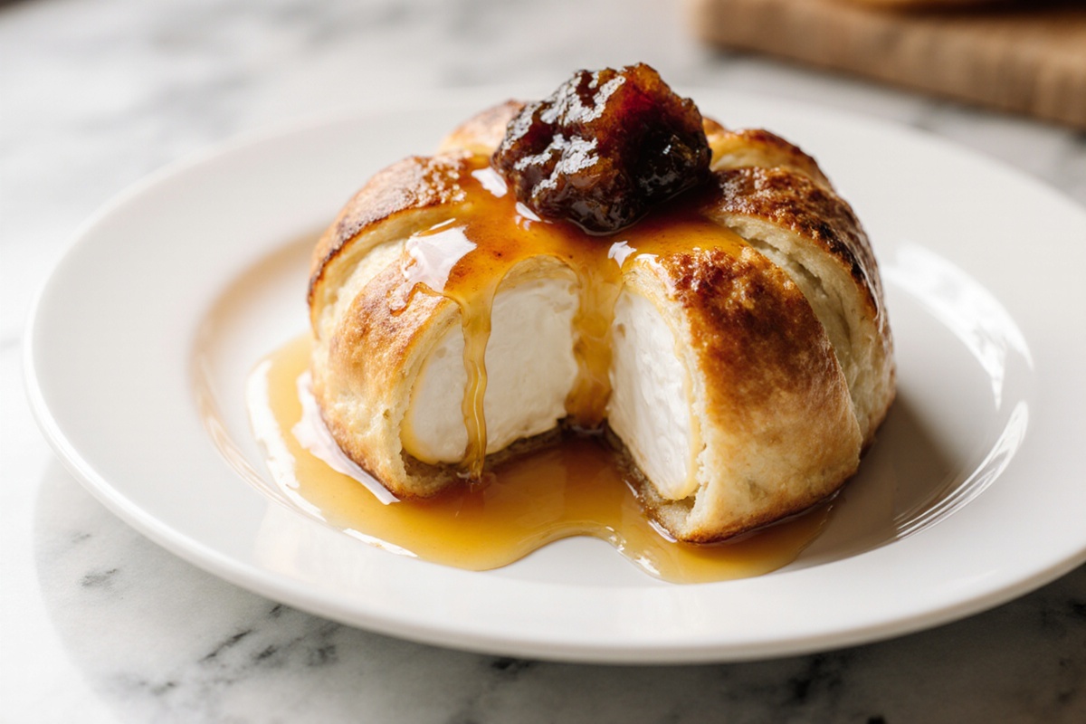 Baked Brie in Puff Pastry With Honey and Fig