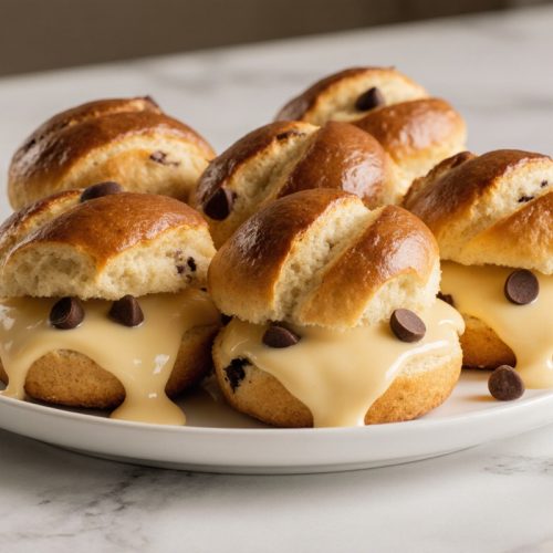 Chocolate Chip Vanilla Custard Brioches