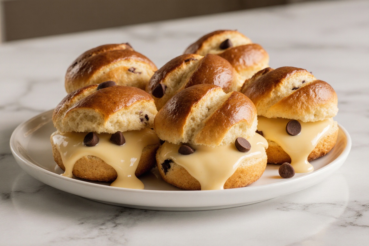 Chocolate Chip Vanilla Custard Brioches