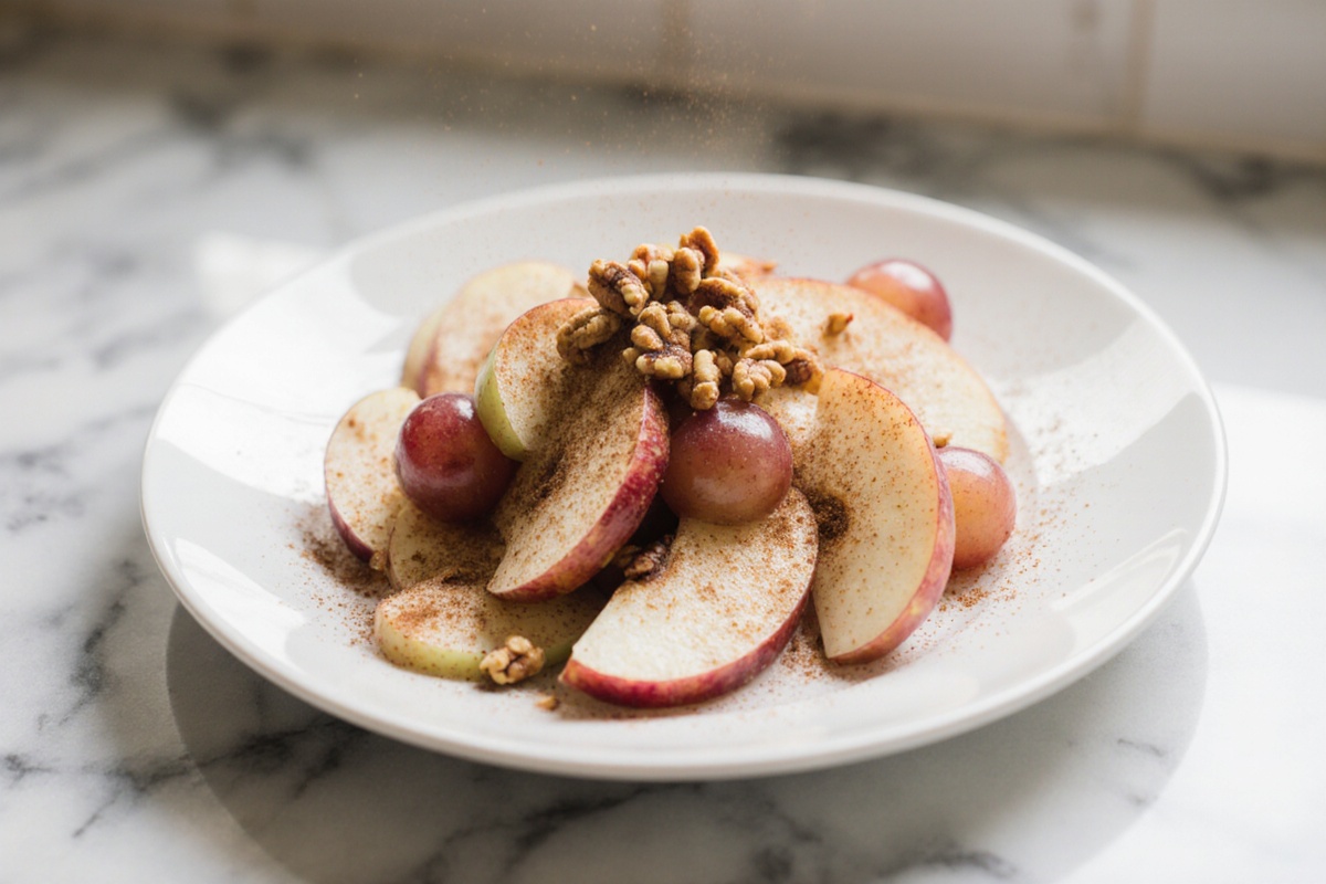 Cinnamon Apple Grape Salad