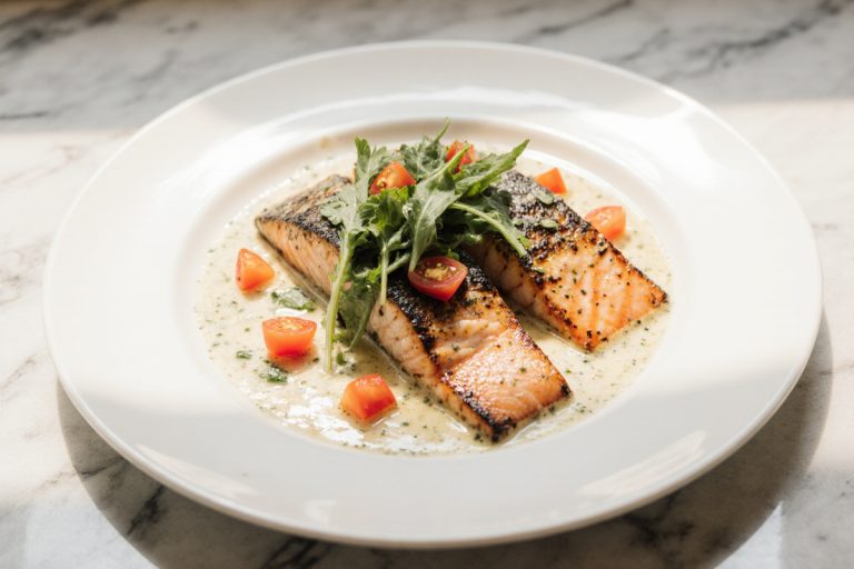 Creamy Garlic Butter Tuscan Salmon