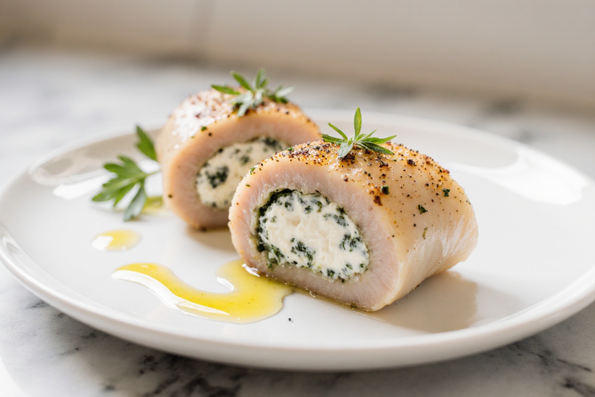 Herbed Ricotta Chicken Rolls