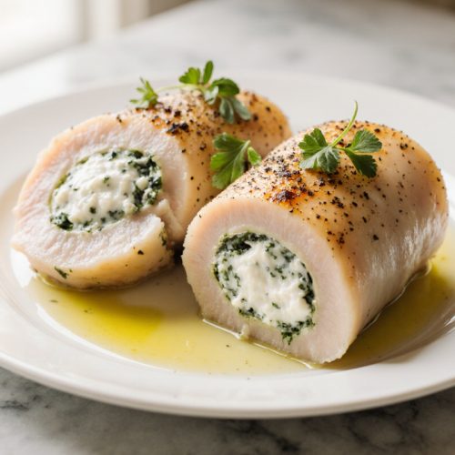 Herbed Ricotta Chicken Rolls
