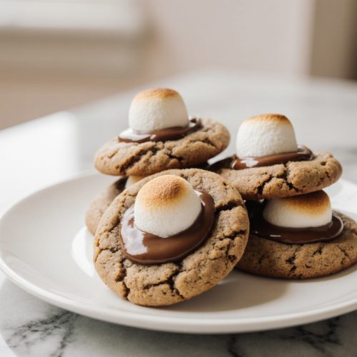 Nutella Mashmallow Cookies