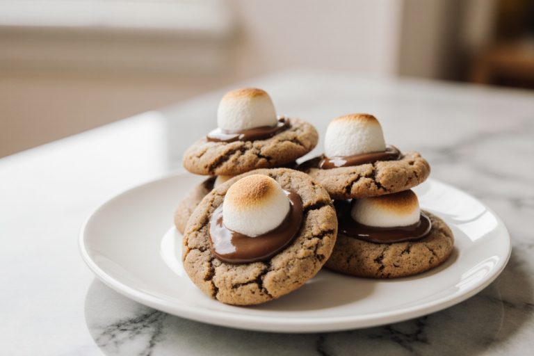 Nutella Mashmallow Cookies