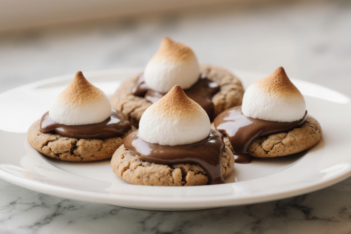 Nutella Mashmallow Cookies