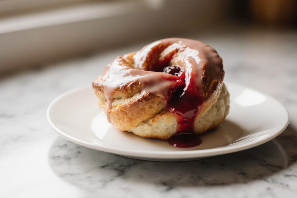 Sugar Raspberry Danish Bun
