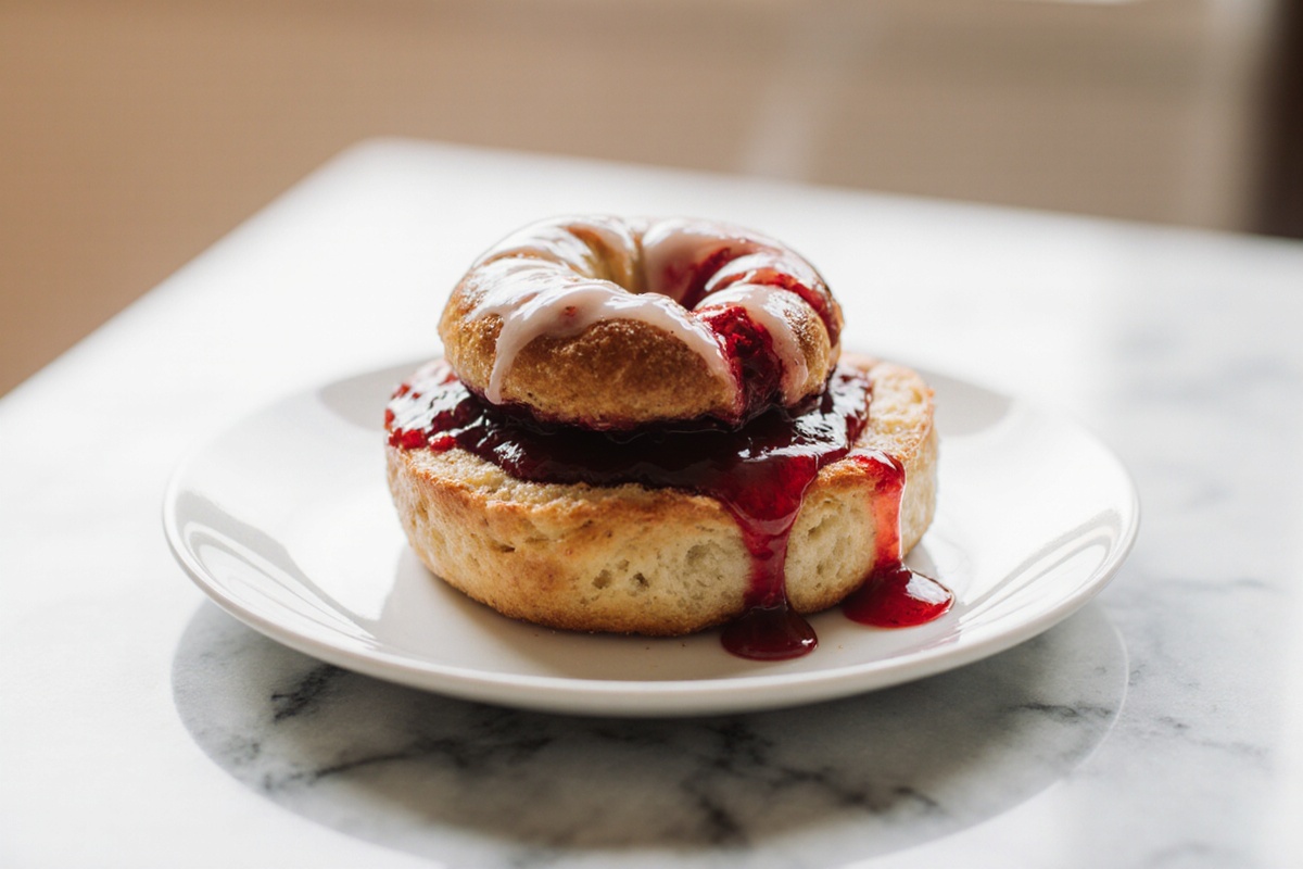 Sugar Raspberry Danish Bun