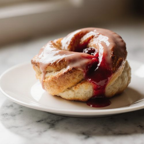 Sugar Raspberry Danish Bun