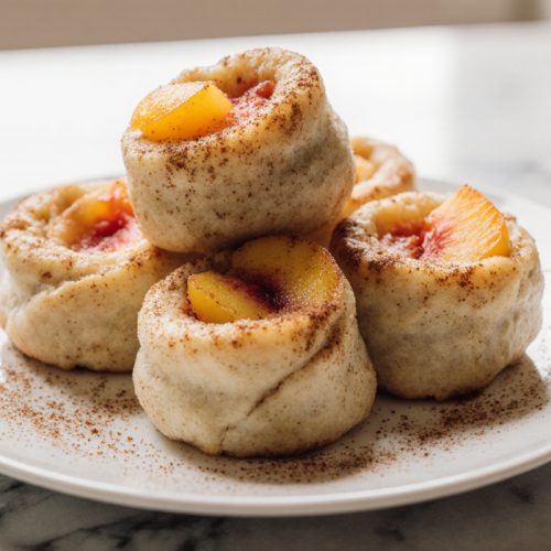 Peach Cobbler Egg Rolls