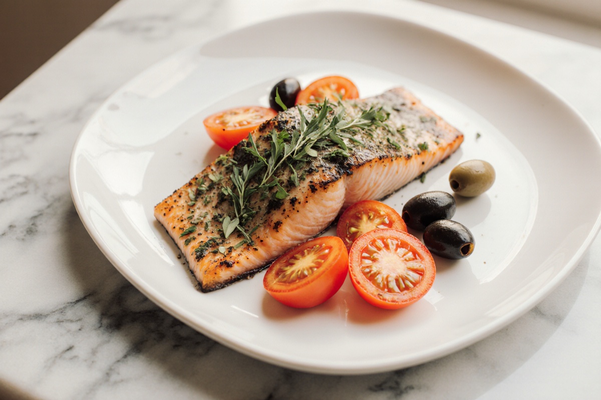 Mediterranean Baked Salmon