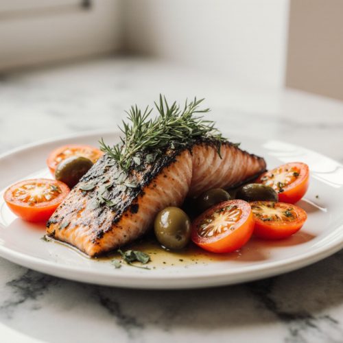 Mediterranean Baked Salmon