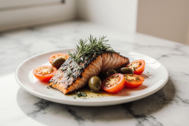 Mediterranean Baked Salmon
