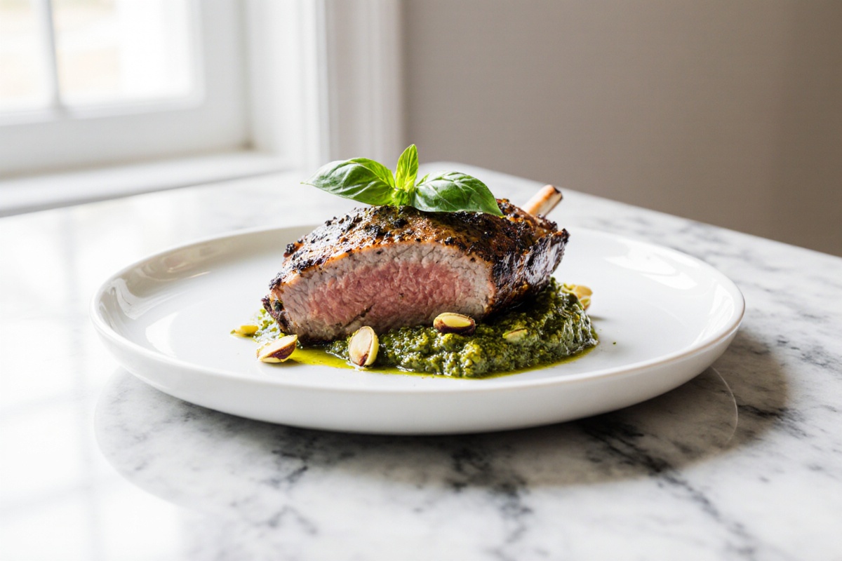 Santa Maria Tri-Tip with Pistachio Pesto