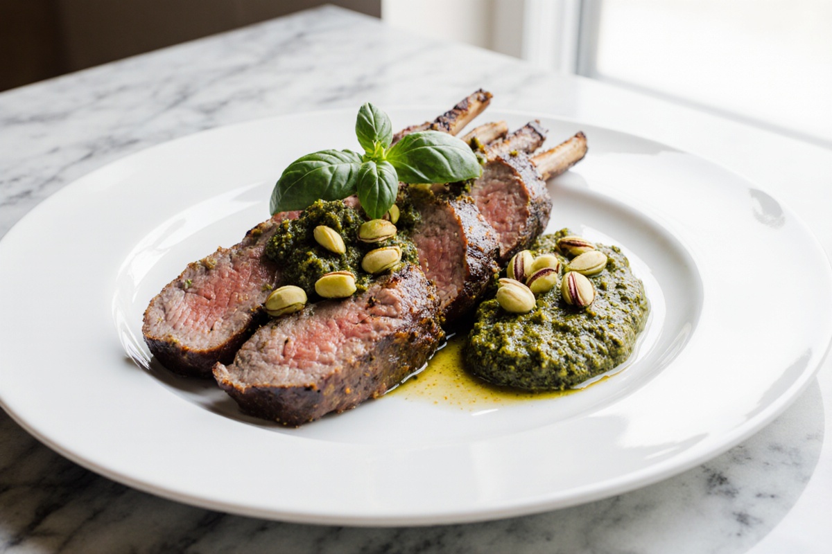 Santa Maria Tri-Tip with Pistachio Pesto