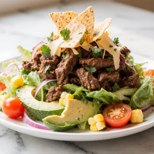 Spicy Beef Chipotle Salad
