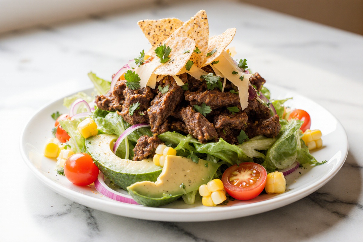 Spicy Beef Chipotle Salad