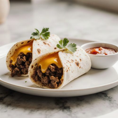 Beef and Cheese Burritos