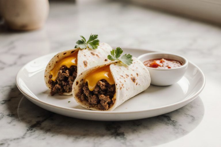 Beef and Cheese Burritos
