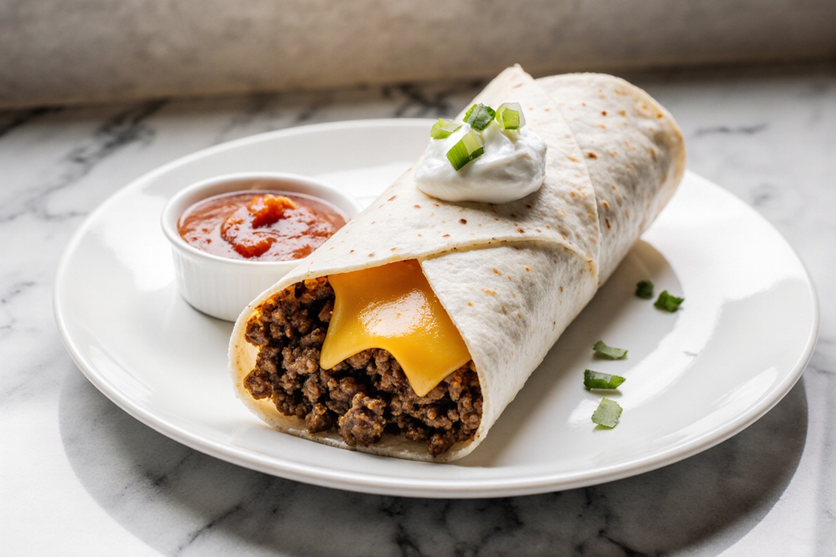Beef and Cheese Burritos