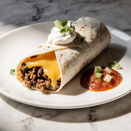 Beef and Cheese Burritos