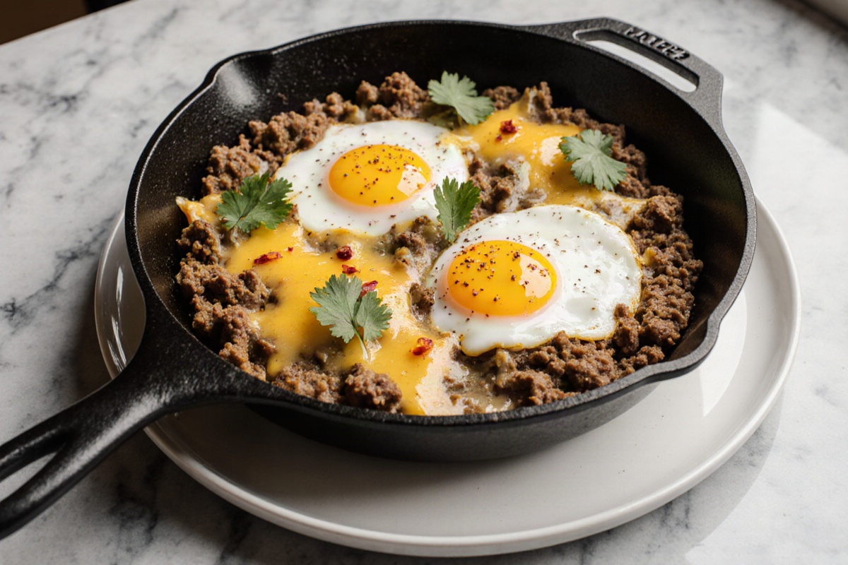 Beef & Egg Tamale Skillet