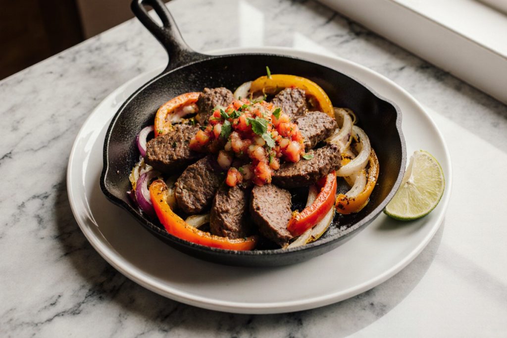 Beef Fajita Skillet with Pico de Gallo