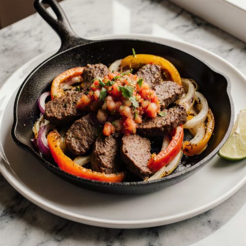 Beef Fajita Skillet with Pico de Gallo