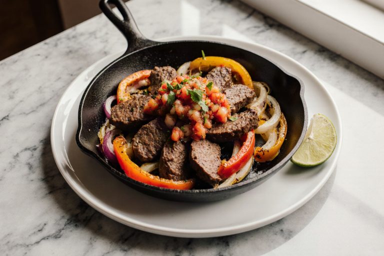 Beef Fajita Skillet with Pico de Gallo