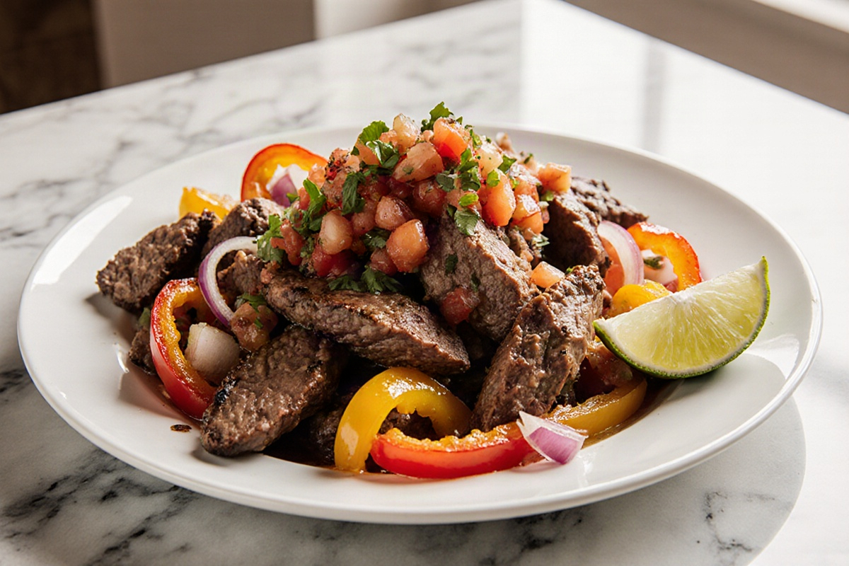 Beef Fajita Skillet with Pico de Gallo