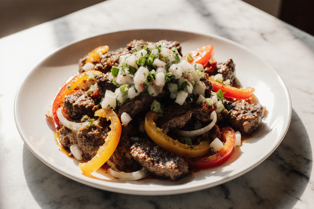 Beef Fajita Skillet with Pico de Gallo
