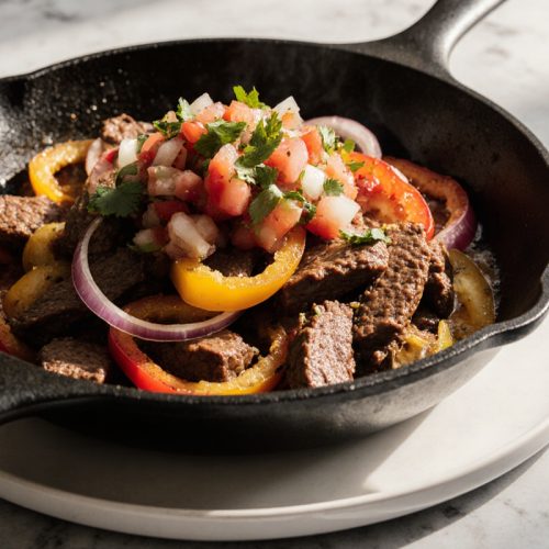 Beef Fajita Skillet with Pico de Gallo