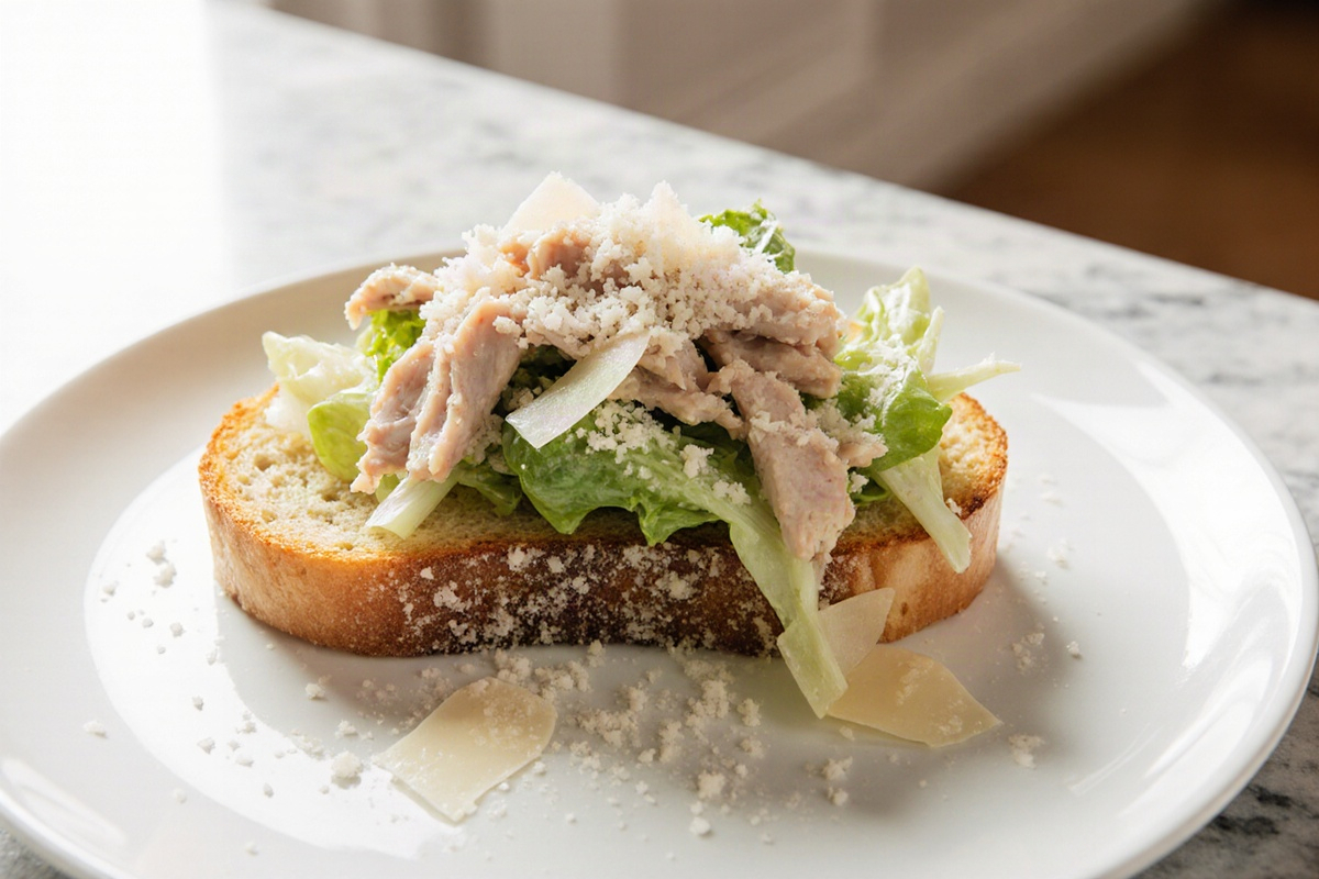 Garlic Bread Chicken Caesar Salad Subs